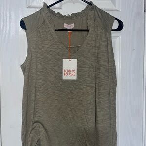 Knox Rose Women's Olive Sleeveless Top